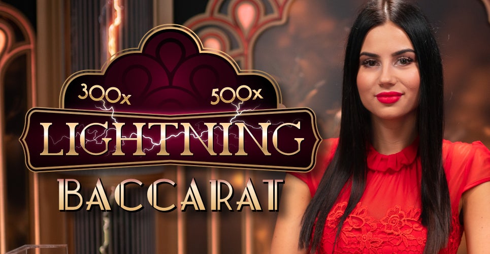 Lightning Baccarat by Evolution, showcased at eurobetit.org – game logo