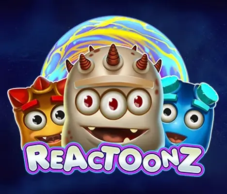 Reactoonz game by Play’n GO – logo hosted on Eurobet