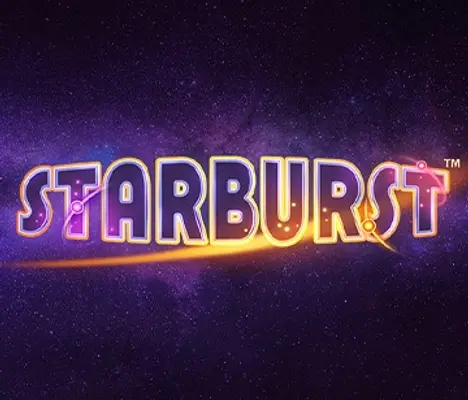 Official Slots logo: Starburst by NetEnt at Eurobet